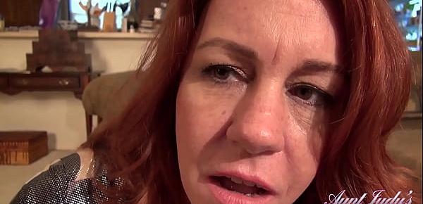  AuntJudys - 45yo Redhead Texas Step-Auntie Roux SUCKS YOUR COCK (Virtual POV)